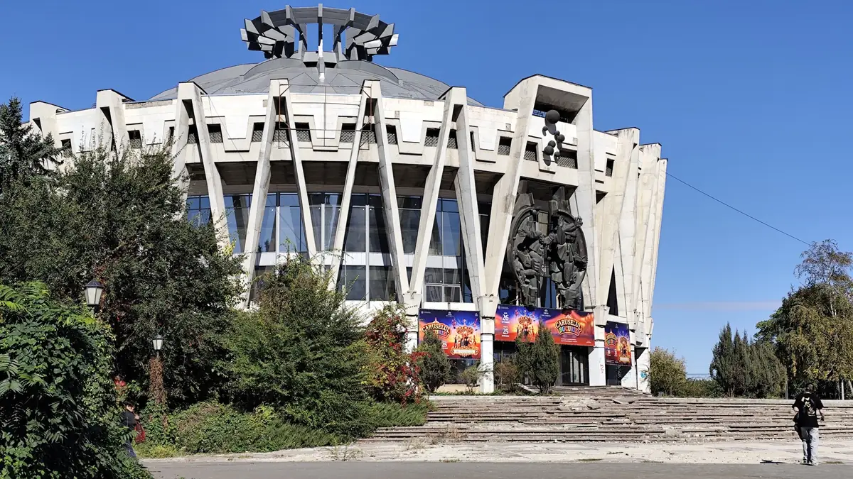 The modernist circus building in Chișinău