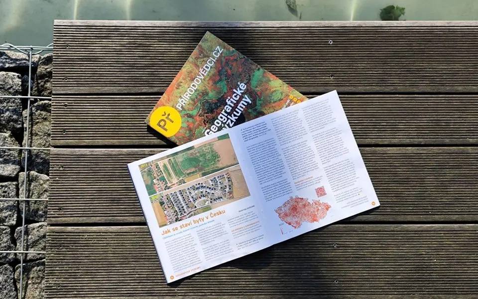 Přírodovědci.cz magazine open at the article